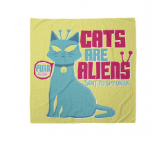 Cats are Aliens Cartoon Bandana