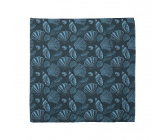 Underwater Sea Shells Art Bandana