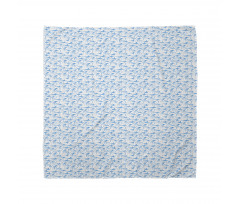 Ocean Waves Swirling Foam Bandana