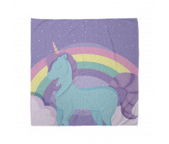 Nursery Rainbow Pony Art Bandana