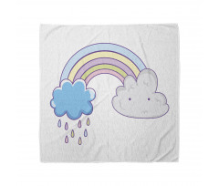 Raining Clouds Cartoon Art Bandana