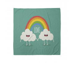 Love Wording Happy Clouds Bandana