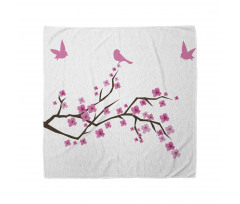 Japanese Cherry Blossoms Art Bandana