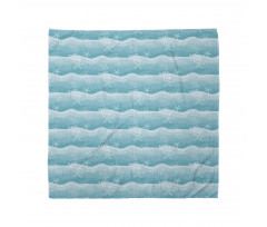 Fishes on Ombre Sea Waves Bandana