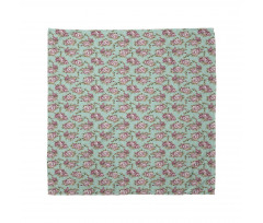 Classical Pastel Tone Floral Bandana