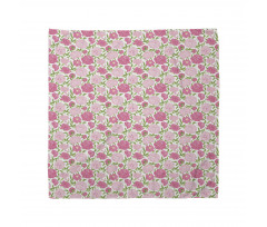 Simplistic Romantic Flowers Bandana