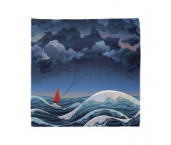 Night Seascape Boat Bandana