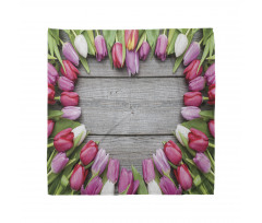 Frame of Fresh Tulips Bandana