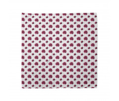 Polka Dots Flowers Bandana