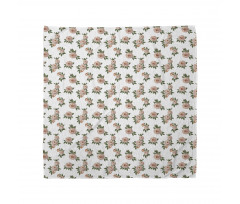 Repetitive Flowers Art Bandana