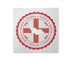 Vintage-Themed Map and Flag Bandana