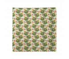 Tropical Floral Parrot Bandana