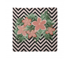 Floral Blossom on Chevron Bandana