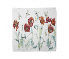 Watercolor Poppies Bandana