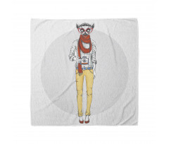 Hipster Style Animal Cartoon Bandana