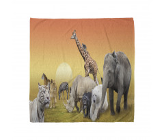 Wildlife Animals at Sunset Bandana