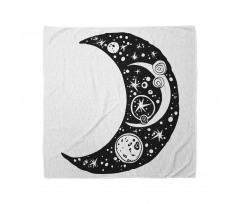 Crescent Doodle Bandana