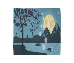 Night Landscape Moon Bandana