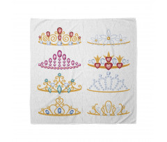 Golden Gemstones Tiaras Bandana