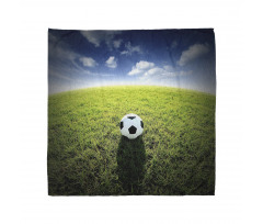Soccer Ball on a Grassy Hill Bandana