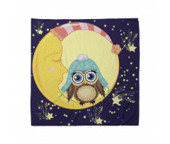 Owl and Moon with Hats Bandana