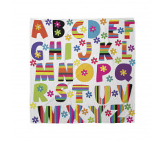 Floral Educational Letters Bandana