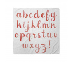 Watercolor Warm Letters Bandana