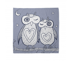 Night Bird Couple Doodle Bandana