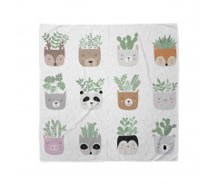 House Plant in Animal Pots Bandana