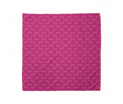 Geometrik Bandana Pembe Bisiklet Desenli Nostaljik Seyahat