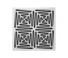 Monochromatic Stripes Art Bandana