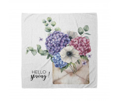 Hello Spring Flowers Art Bandana