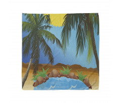 Big Palm Leaves Wild Outdoors Bandana