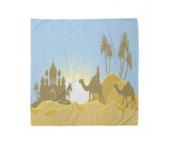 Trees and Camels on a Desert Bandana