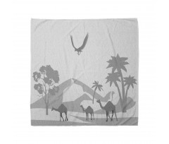 Monotone Greyscale Sand Dunes Bandana