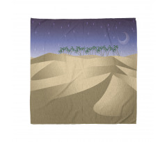 Crescent Moon Far Away Trees Bandana