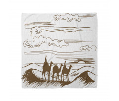 Sketchy Hand Drawn Camels Bandana