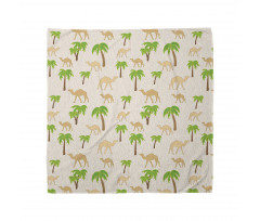 Repeating Camels and Palms Bandana