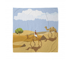 Woman Riding a Camel Bandana