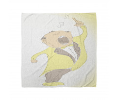 Singing Man Pastel Sketch Bandana