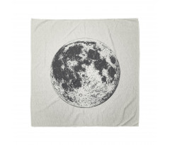 Detailed Sketchy Moon Bandana