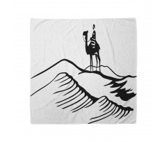 Monochromatic Man on Camel Bandana