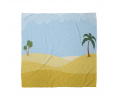 Tropical Palms on Desert Sky Bandana