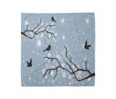 Birds Snowflakes Bandana