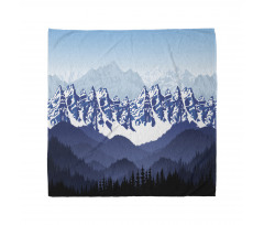 Hills Covered in Snow Bandana