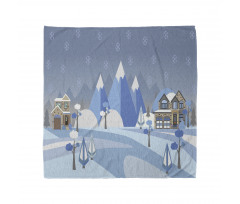 Wintry Outdoors Houses Bandana