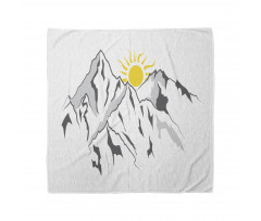 Sun Rising Behind Hills Bandana