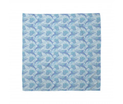 Dolphins Abstract Rounds Bandana