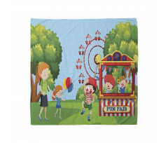 Cheerful Children at Fun Fair Bandana