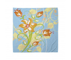 Retro Style Tiger Lily Art Bandana